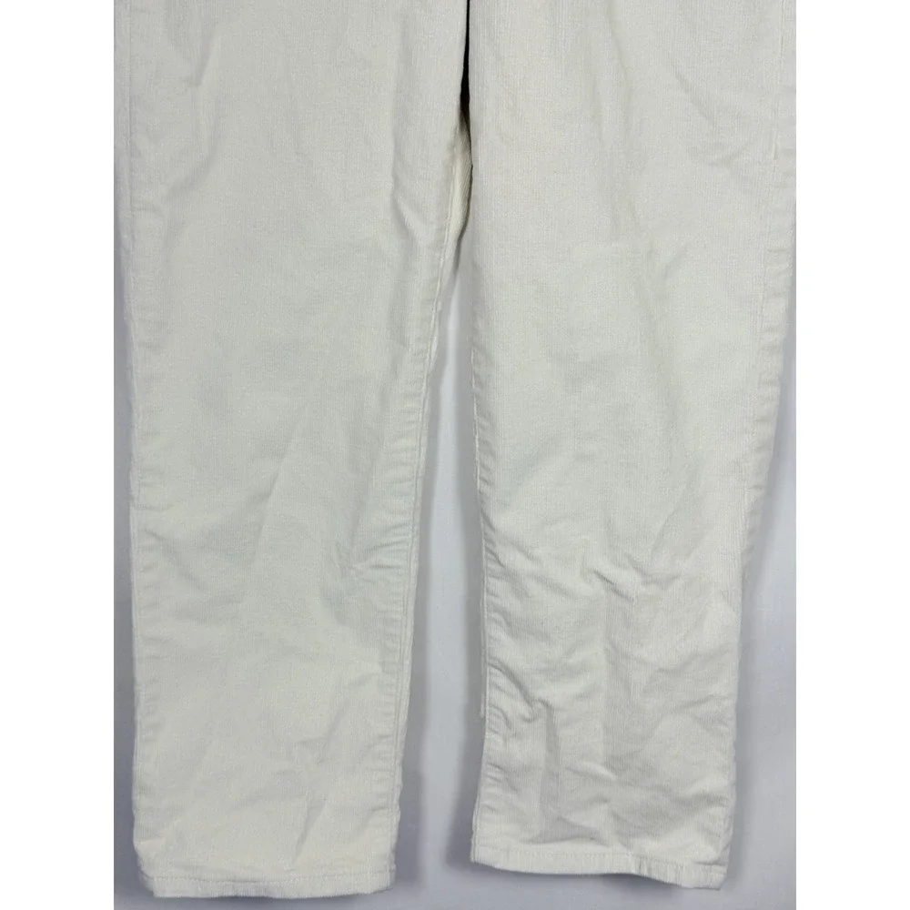 Crewcuts Corduroy Pants Girls 7 Ivory Straight Leg Stretch Cotton Jeans
